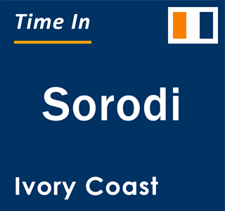 Current local time in Sorodi, Ivory Coast