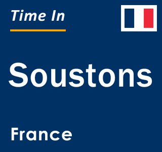 Current local time in Soustons, France