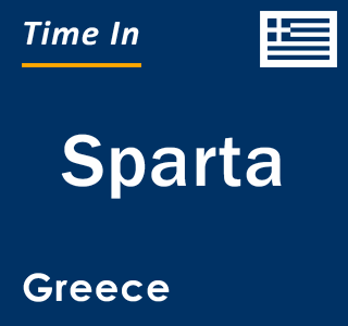 Current local time in Sparta, Greece
