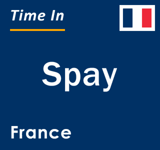 Current local time in Spay, France