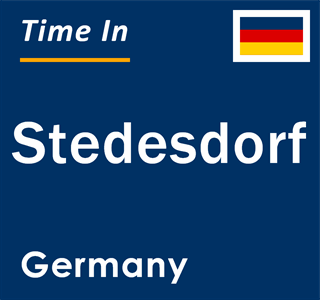 Current local time in Stedesdorf, Germany
