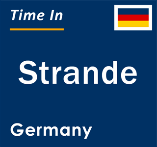 Current local time in Strande, Germany