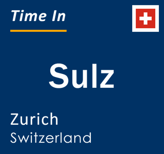 Current local time in Sulz, Zurich, Switzerland