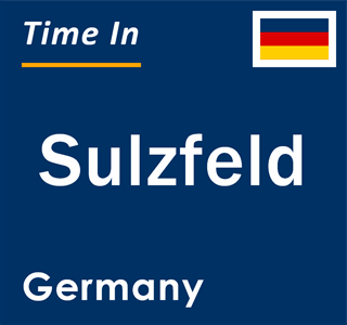 Current local time in Sulzfeld, Germany