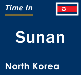 Current local time in Sunan, North Korea