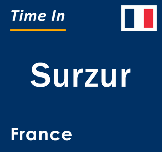 Current local time in Surzur, France