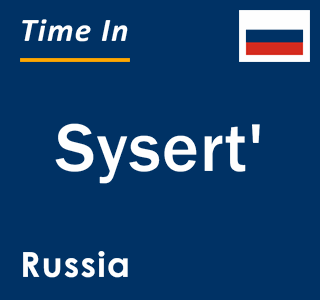 Current local time in Sysert', Russia