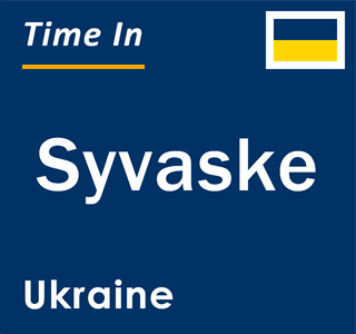 Current local time in Syvaske, Ukraine