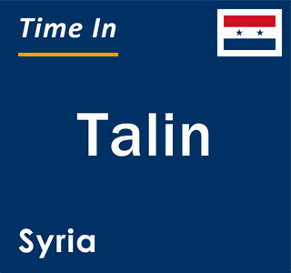 Current local time in Talin, Syria