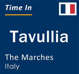 Current local time in Tavullia, The Marches, Italy