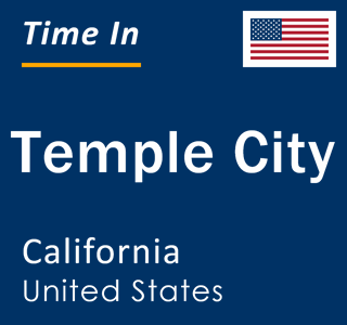 Current local time in Temple City, California, United States