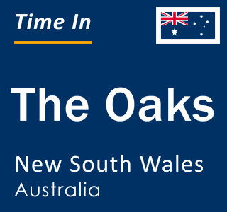 Current local time in The Oaks, New South Wales, Australia