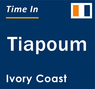 Current local time in Tiapoum, Ivory Coast