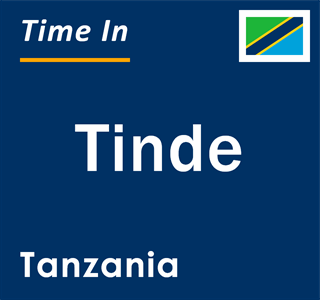 Current local time in Tinde, Tanzania