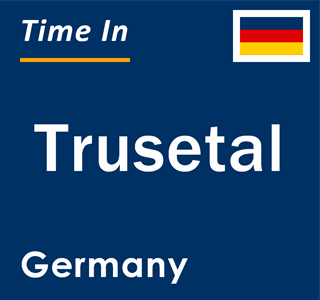 Current local time in Trusetal, Germany