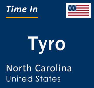 Current local time in Tyro, North Carolina, United States