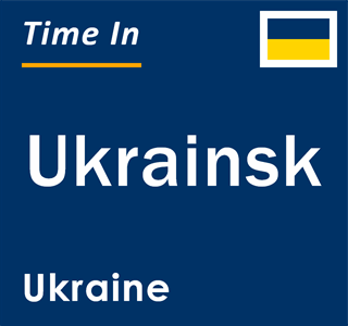 Current local time in Ukrainsk, Ukraine