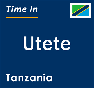 Current local time in Utete, Tanzania