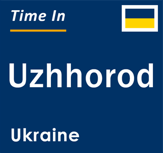 Current local time in Uzhhorod, Ukraine