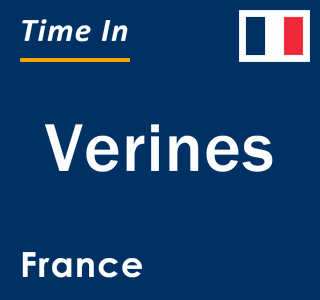 Current local time in Verines, France