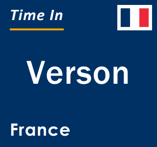 Current local time in Verson, France