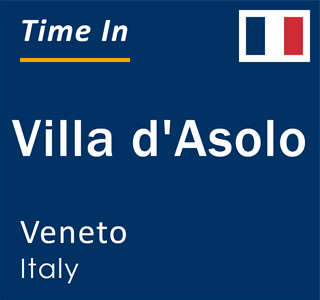 Current local time in Villa d'Asolo, Veneto, Italy