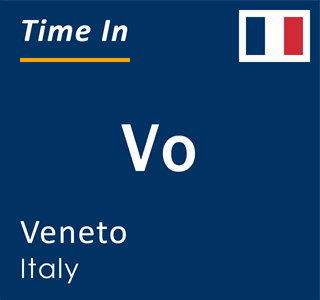 Current local time in Vo, Veneto, Italy