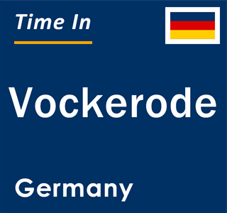 Current local time in Vockerode, Germany
