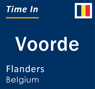 Current local time in Voorde, Flanders, Belgium