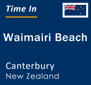 Current local time in Waimairi Beach, Canterbury, New Zealand