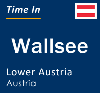 Current local time in Wallsee, Lower Austria, Austria