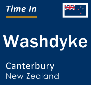 Current local time in Washdyke, Canterbury, New Zealand