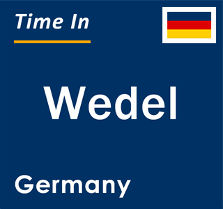 Current local time in Wedel, Germany