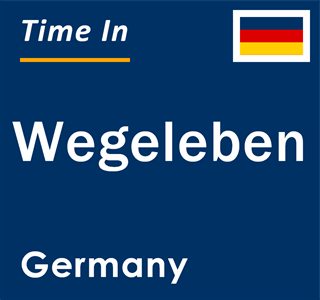 Current local time in Wegeleben, Germany