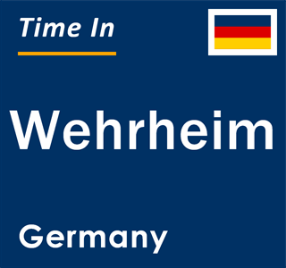 Current local time in Wehrheim, Germany