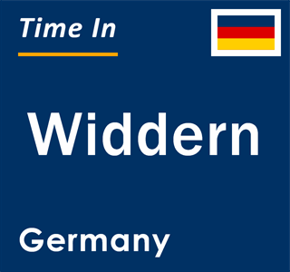 Current local time in Widdern, Germany