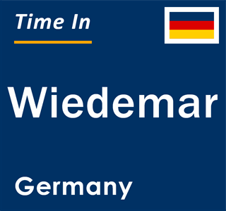 Current local time in Wiedemar, Germany