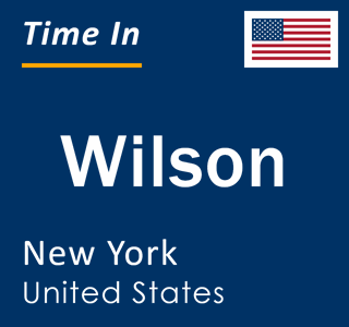 Current local time in Wilson, New York, United States