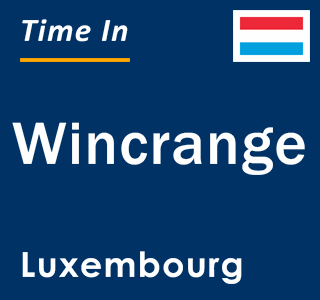 Current local time in Wincrange, Luxembourg