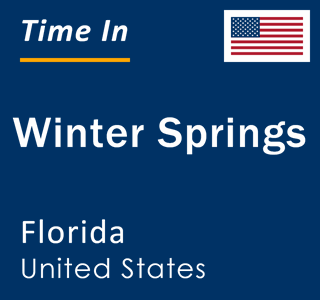 Current Local Time in Winter Springs, Florida, United States