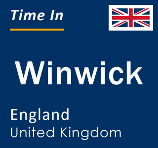 Current local time in Winwick, England, United Kingdom