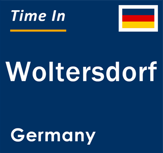 Current local time in Woltersdorf, Germany