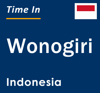 Current local time in Wonogiri, Indonesia