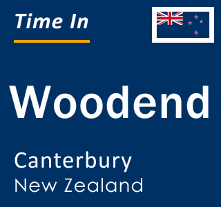 Current local time in Woodend, Canterbury, New Zealand