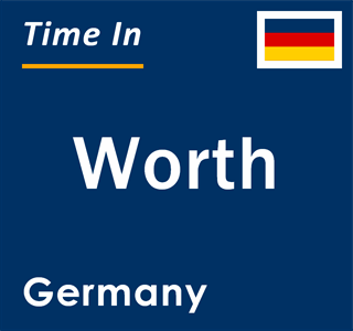 Current local time in Worth, Germany