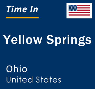 Current local time in Yellow Springs, Ohio, United States