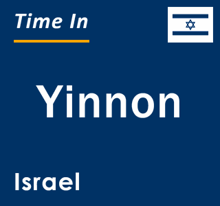 Current local time in Yinnon, Israel