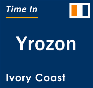 Current local time in Yrozon, Ivory Coast