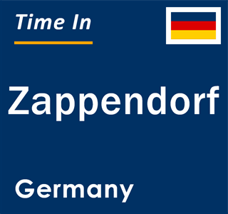Current local time in Zappendorf, Germany