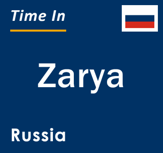 Current local time in Zarya, Russia